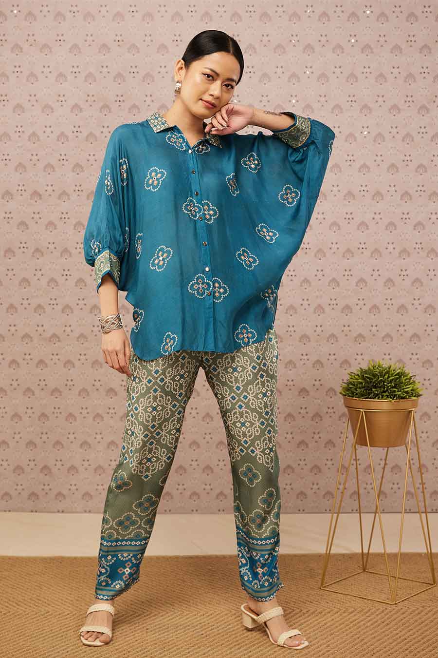 Bandhej Printed Co-Ord Set