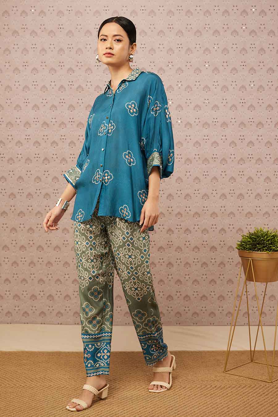 Bandhej Printed Co-Ord Set