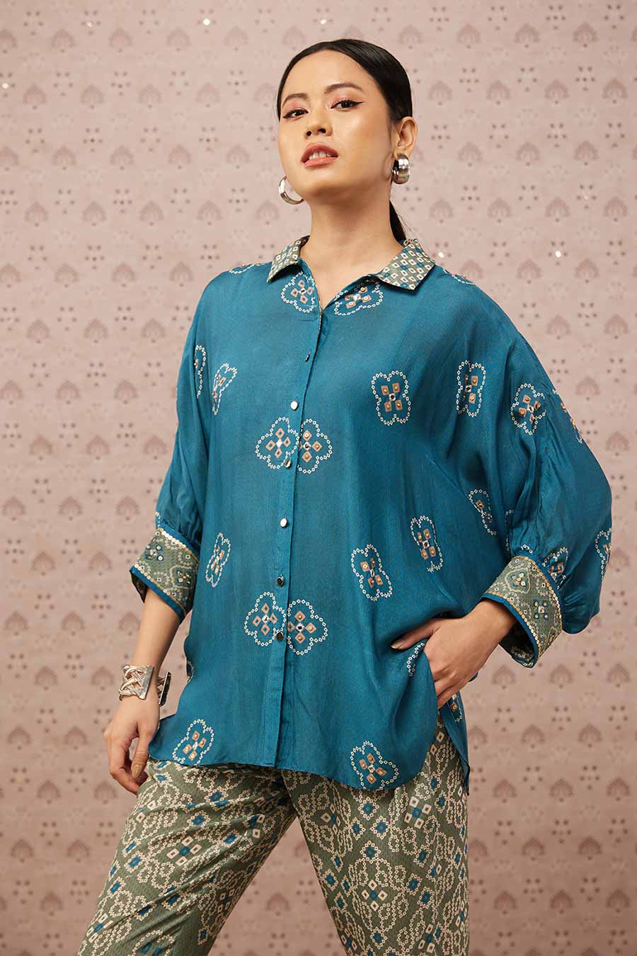 Bandhej Printed Co-Ord Set
