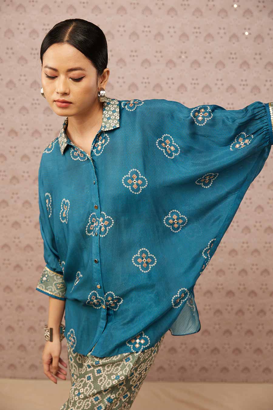 Bandhej Printed Co-Ord Set