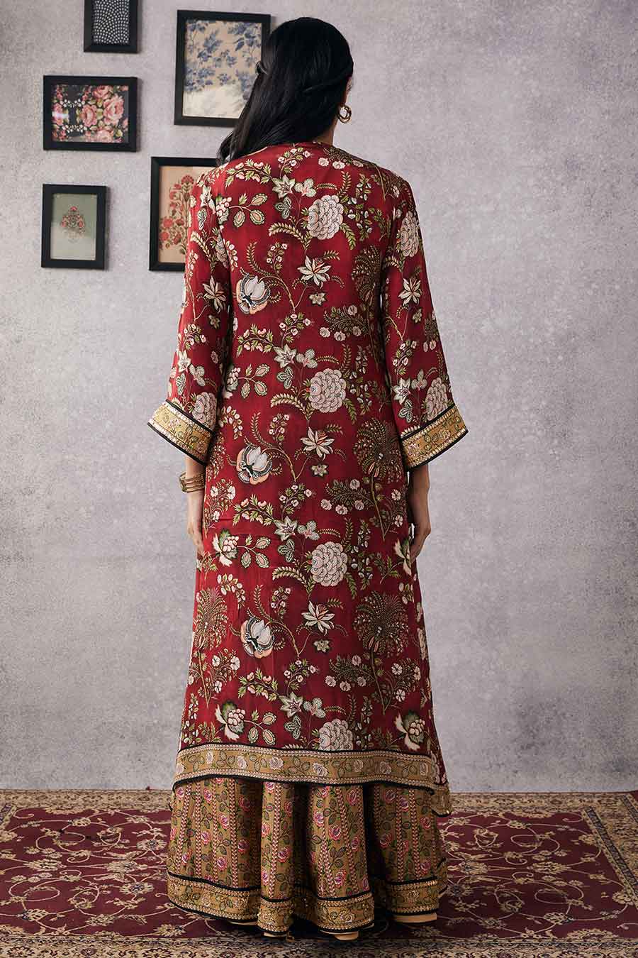 Mehr Embroidered Lehenga Set With Jacket