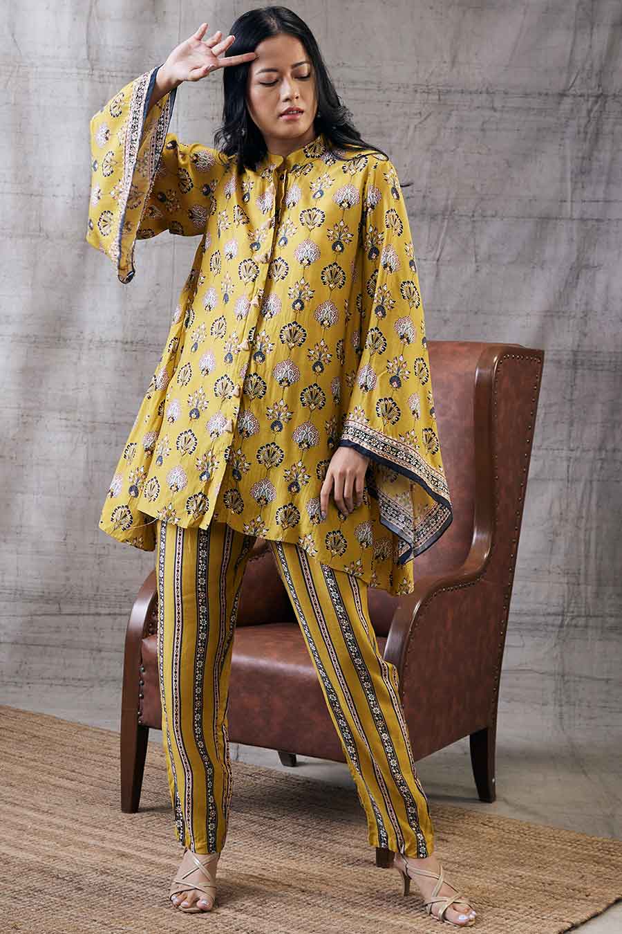Yellow Printed Co-Ords Set For Womens at Rs 1800/set, Women Co-Ord Set in  Surat