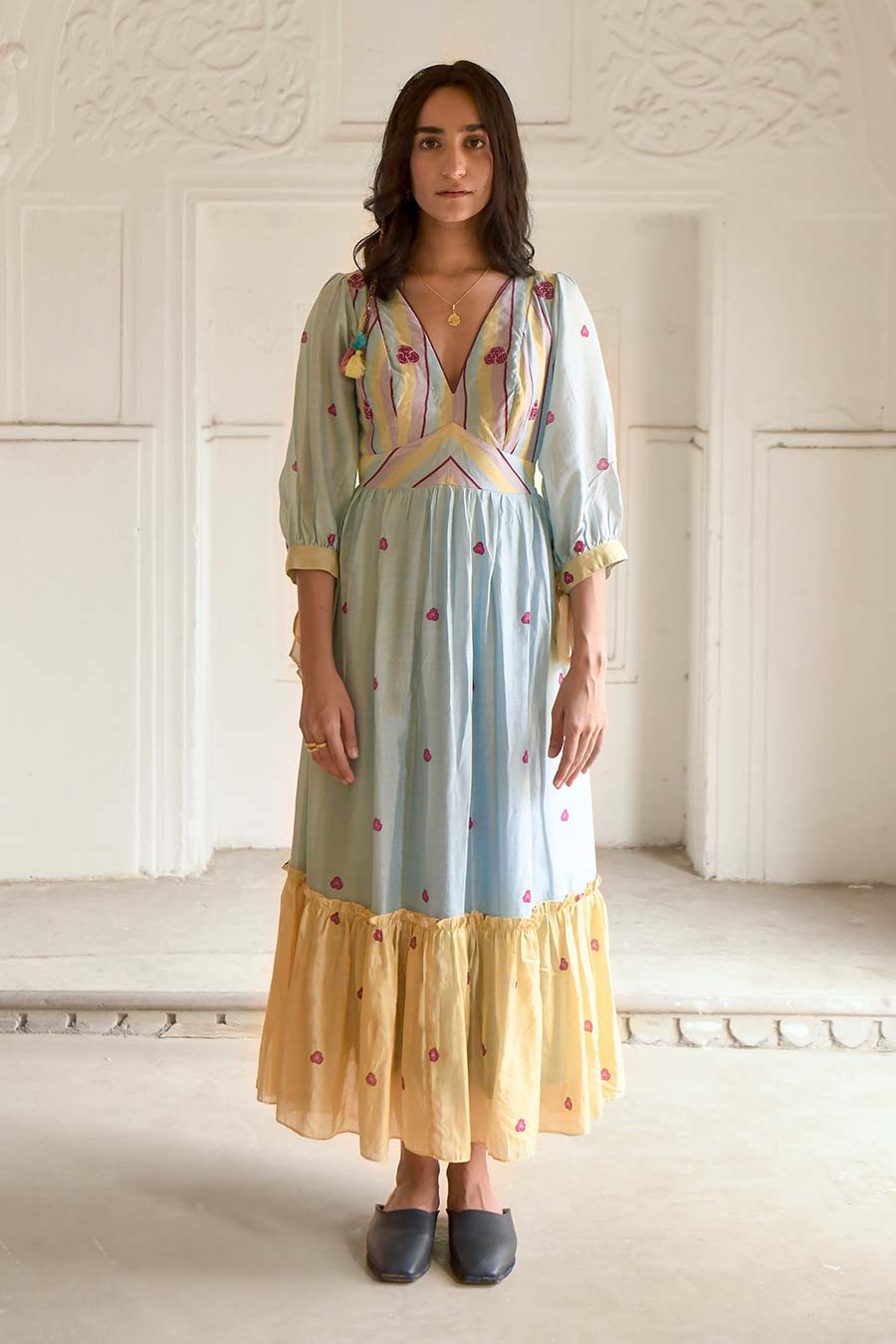 Sunny Sky Multicolor Tier Dress