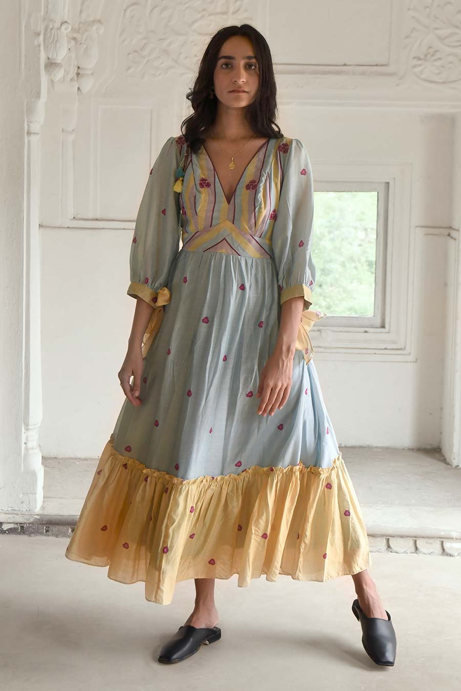 Sunny Sky Multicolor Tier Dress