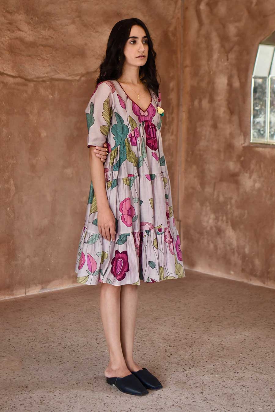 Anchor Grey Floral Print Dress