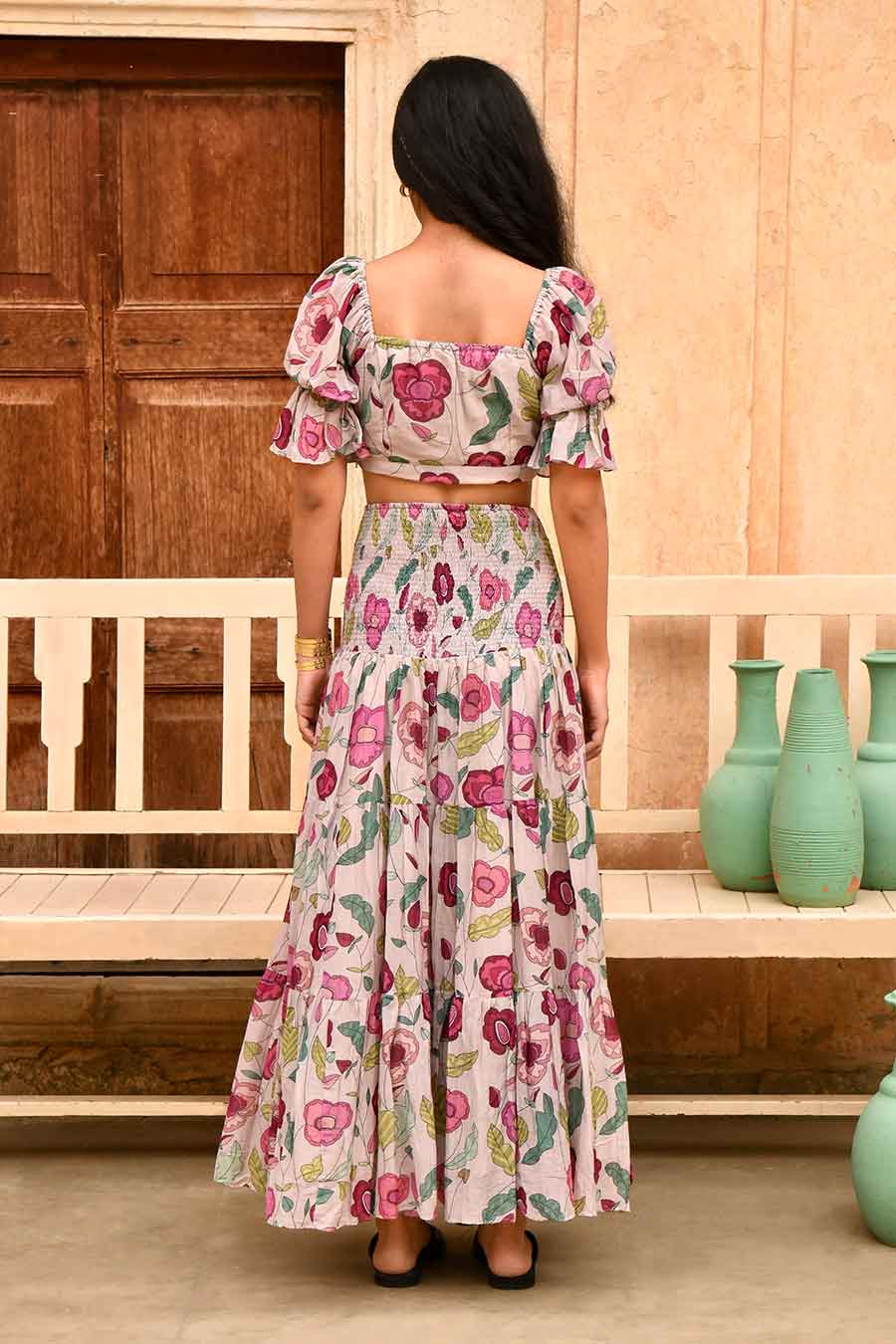 Harbor Grey Floral Print Co-Ord Set