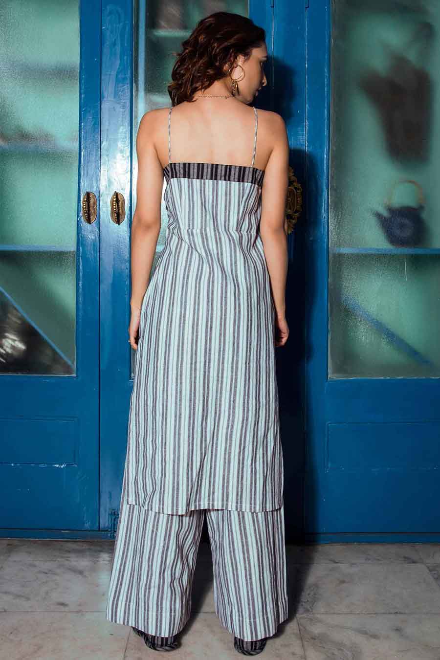 Organic Cotton Striped Handmade Kurta