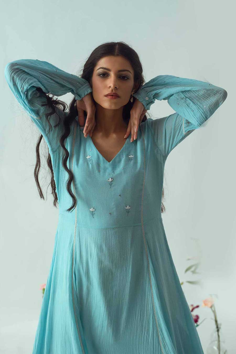 Free Thy Self Blue Dress