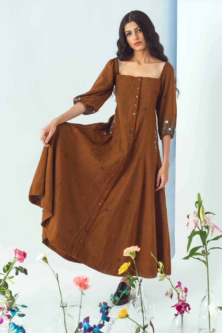 Runway Lifestyle Brown Dress