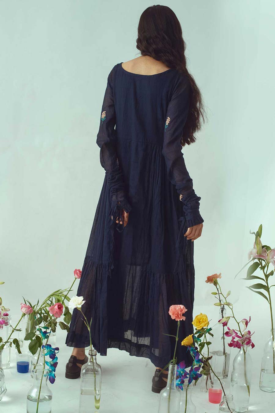 Navy Bird Dress