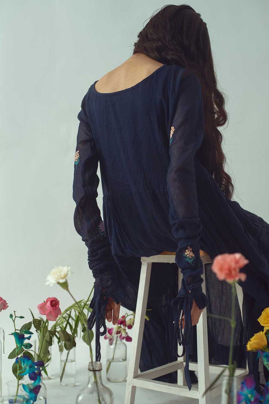 Navy Bird Dress