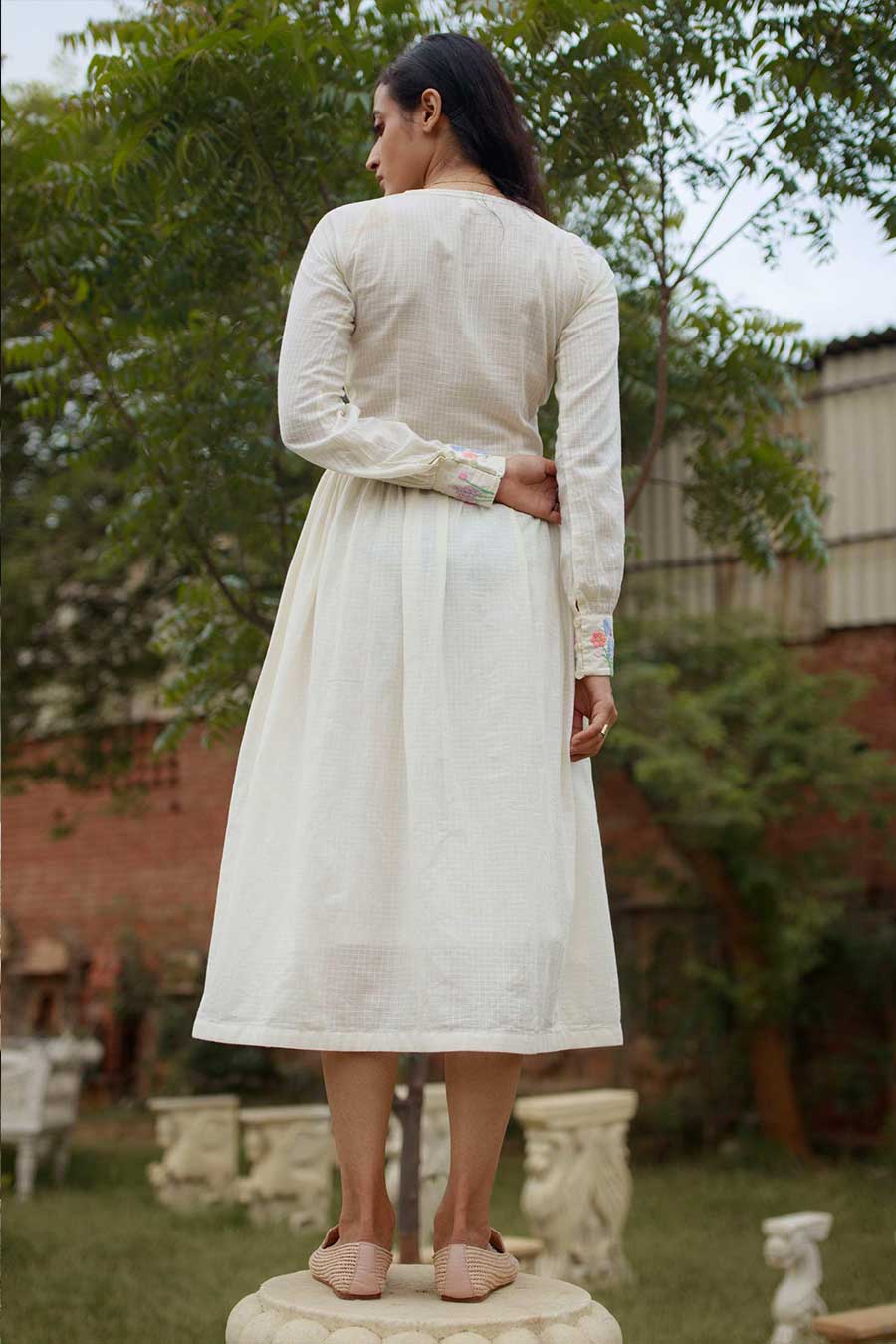 Organic Cotton White Handmade Dress