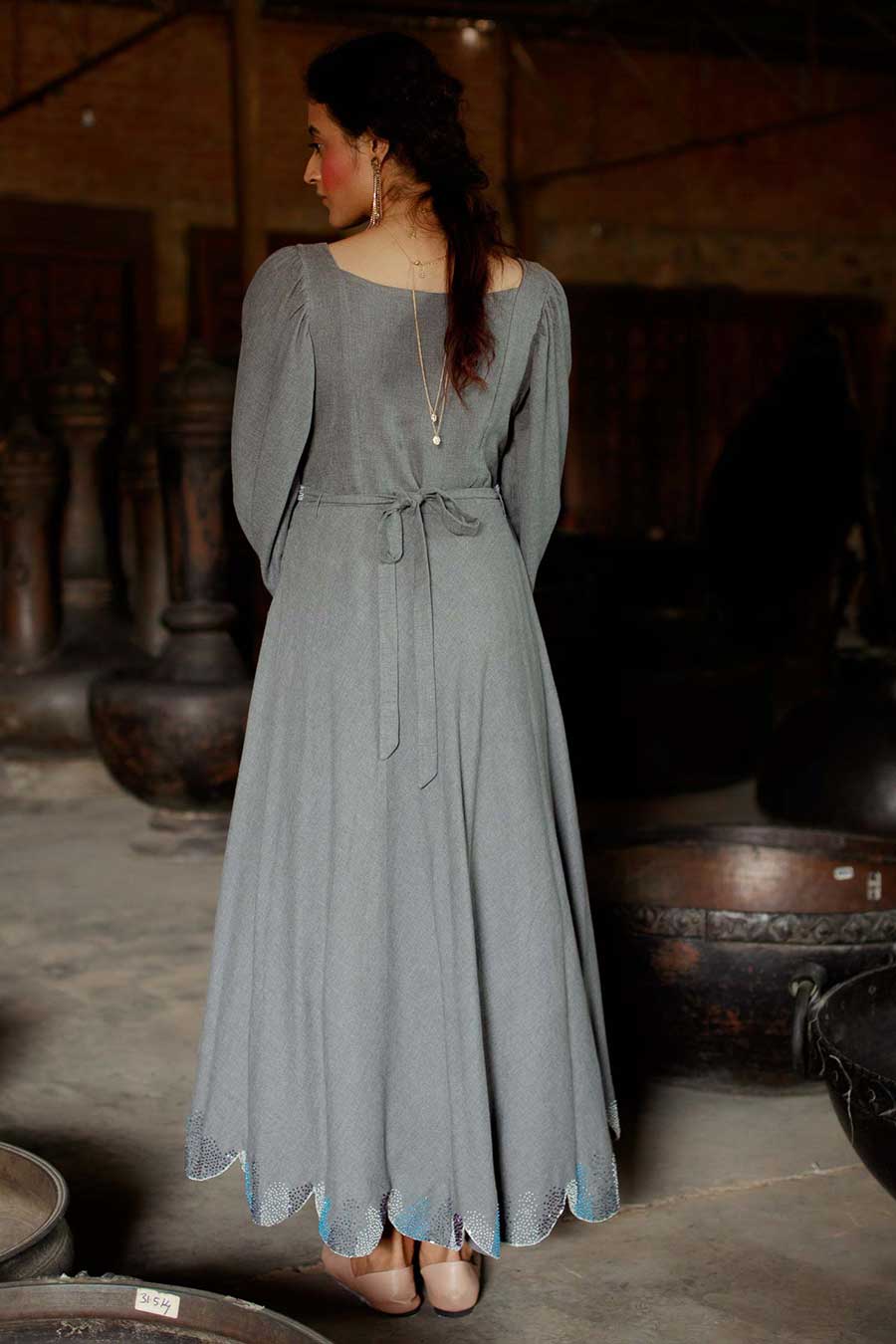 Charcoal Romance Dress