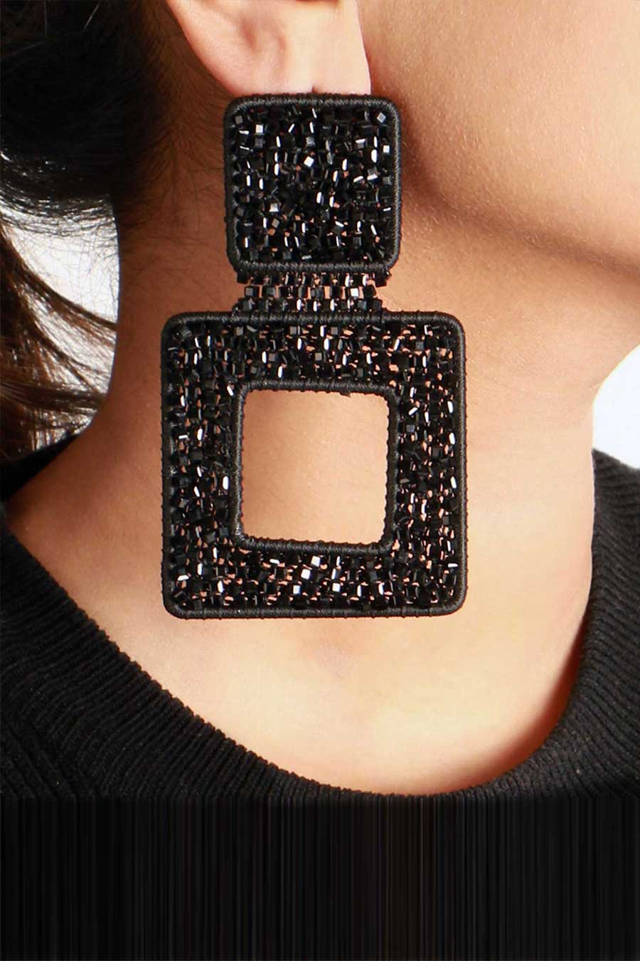 The Black Window Earrings