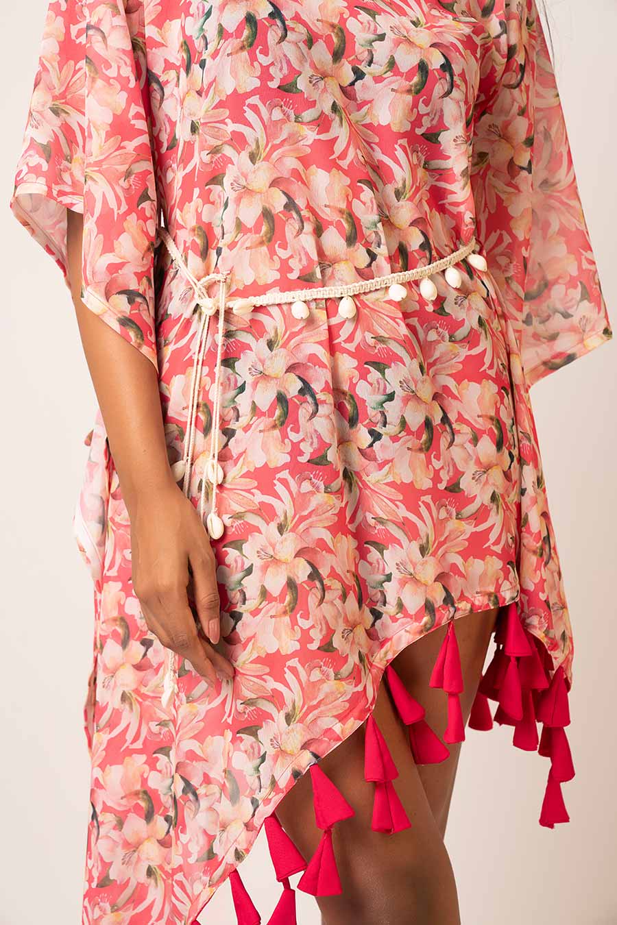 Pink Floral Printed Dress