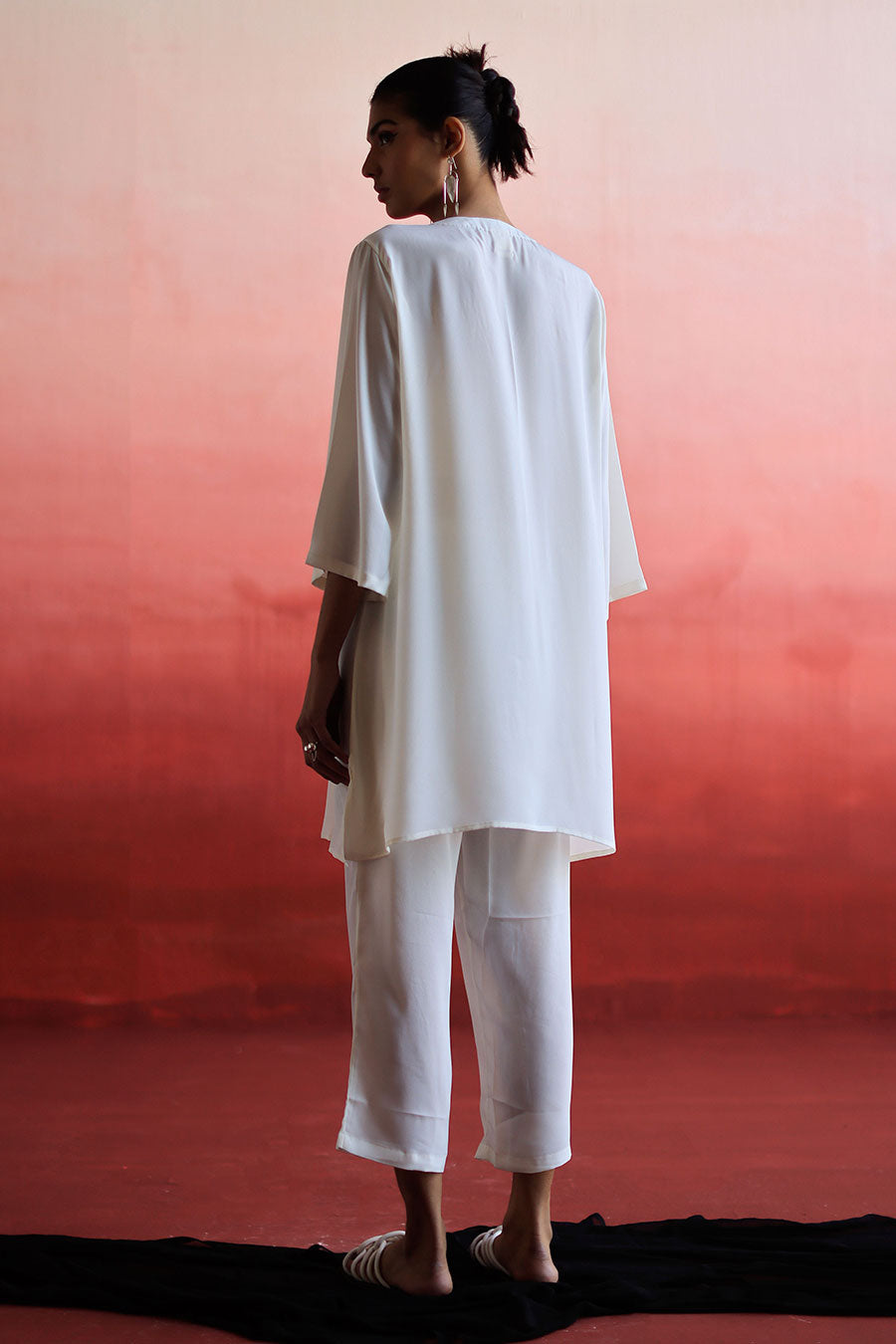 White Embroidered Kurta & Pant Set