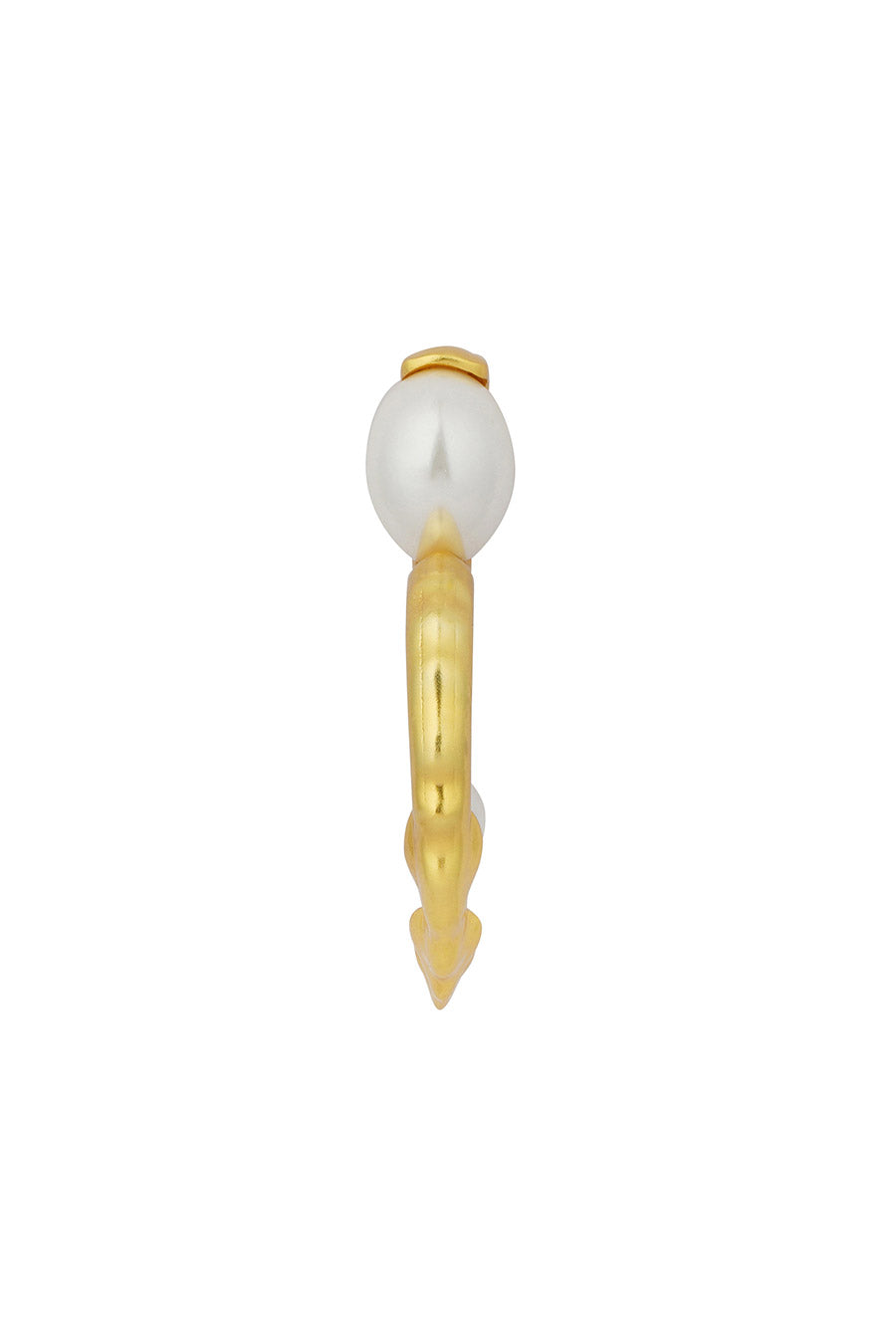 Sassy Achiever - Pearl Hoops Earrings