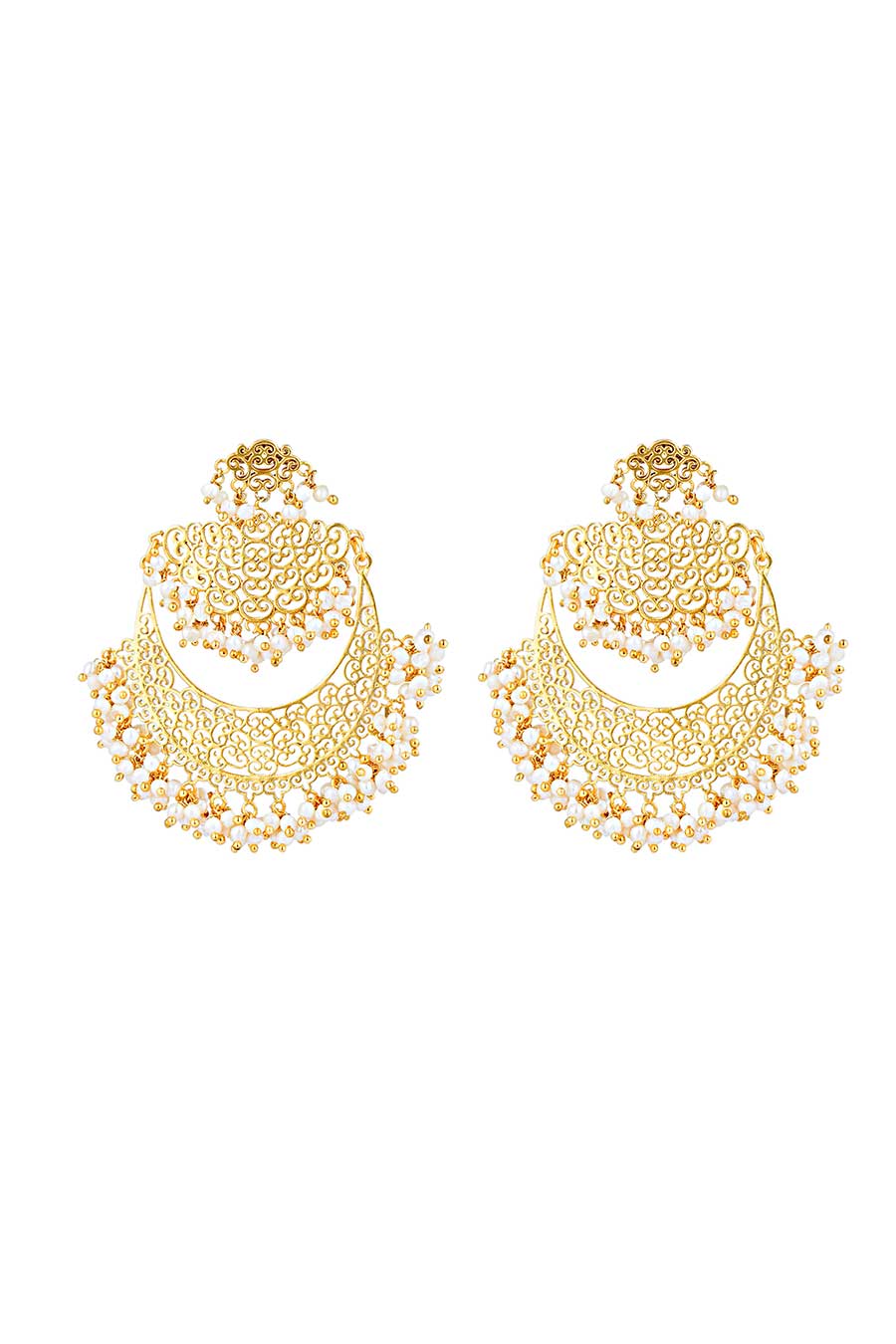 Aayat Pearl Chandbali Earrings