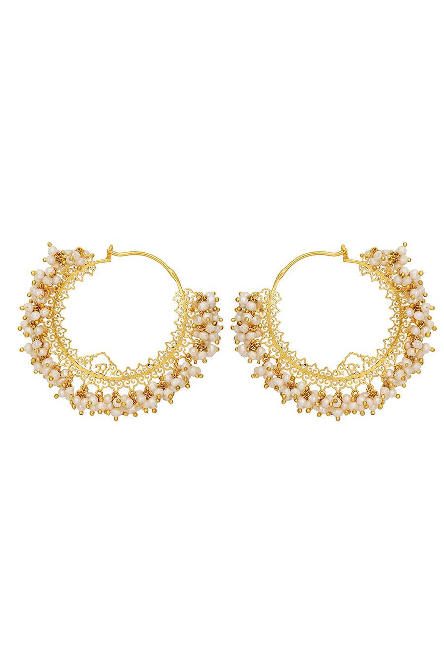 Aayana Pearl Hoop Earrings