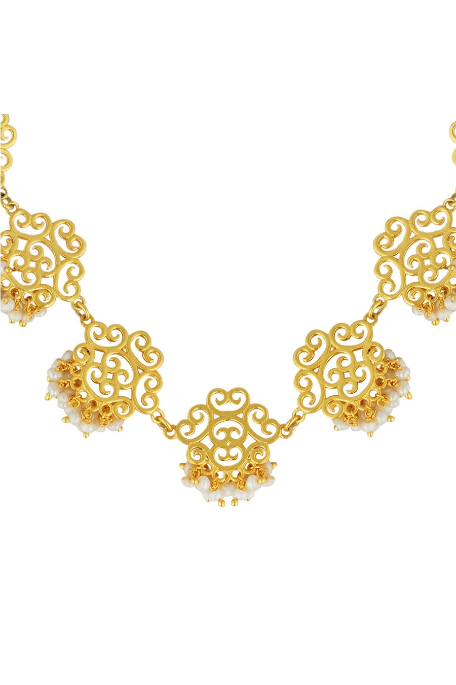 Noor Filigree Pearl Necklace