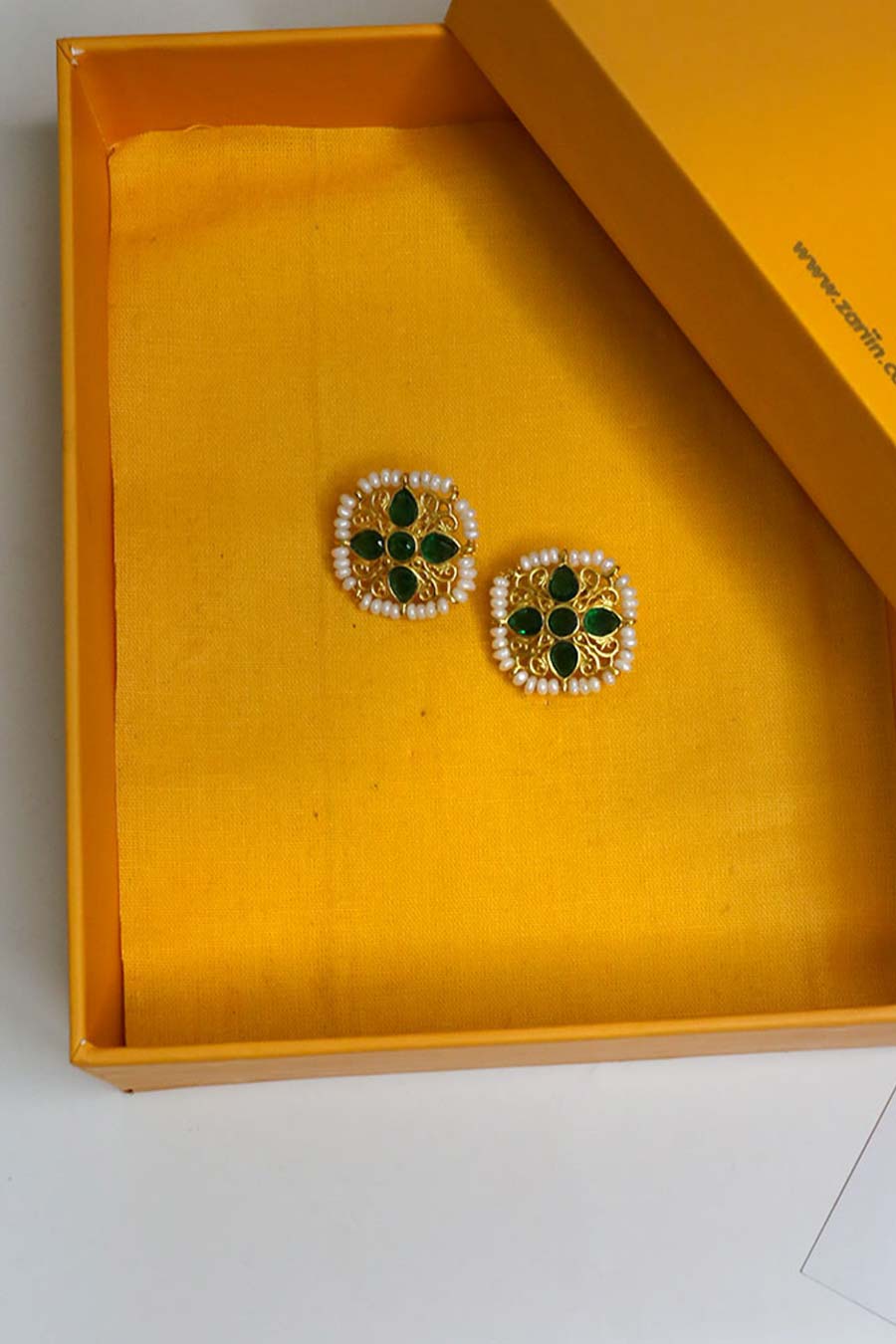 Jodha Gold Plated Stud Earrings