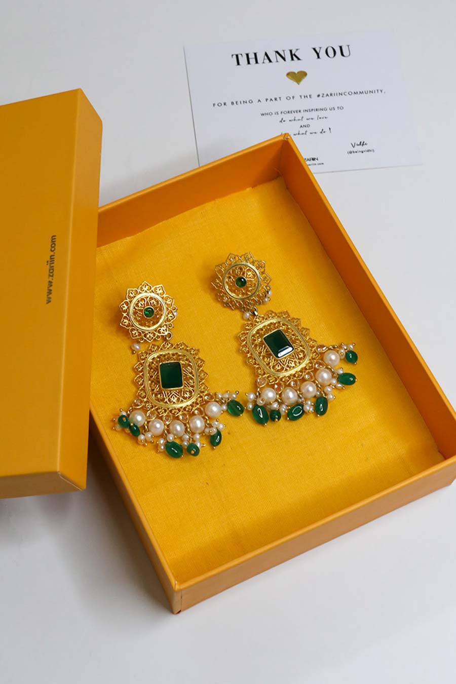 Bahaar Gold Plated Dangler Earrings