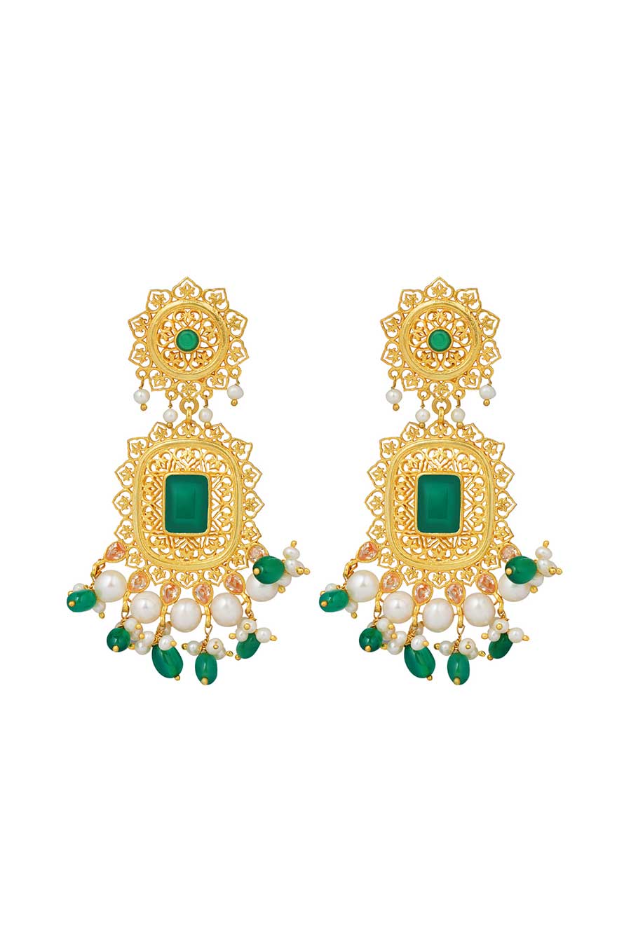 Bahaar Gold Plated Dangler Earrings