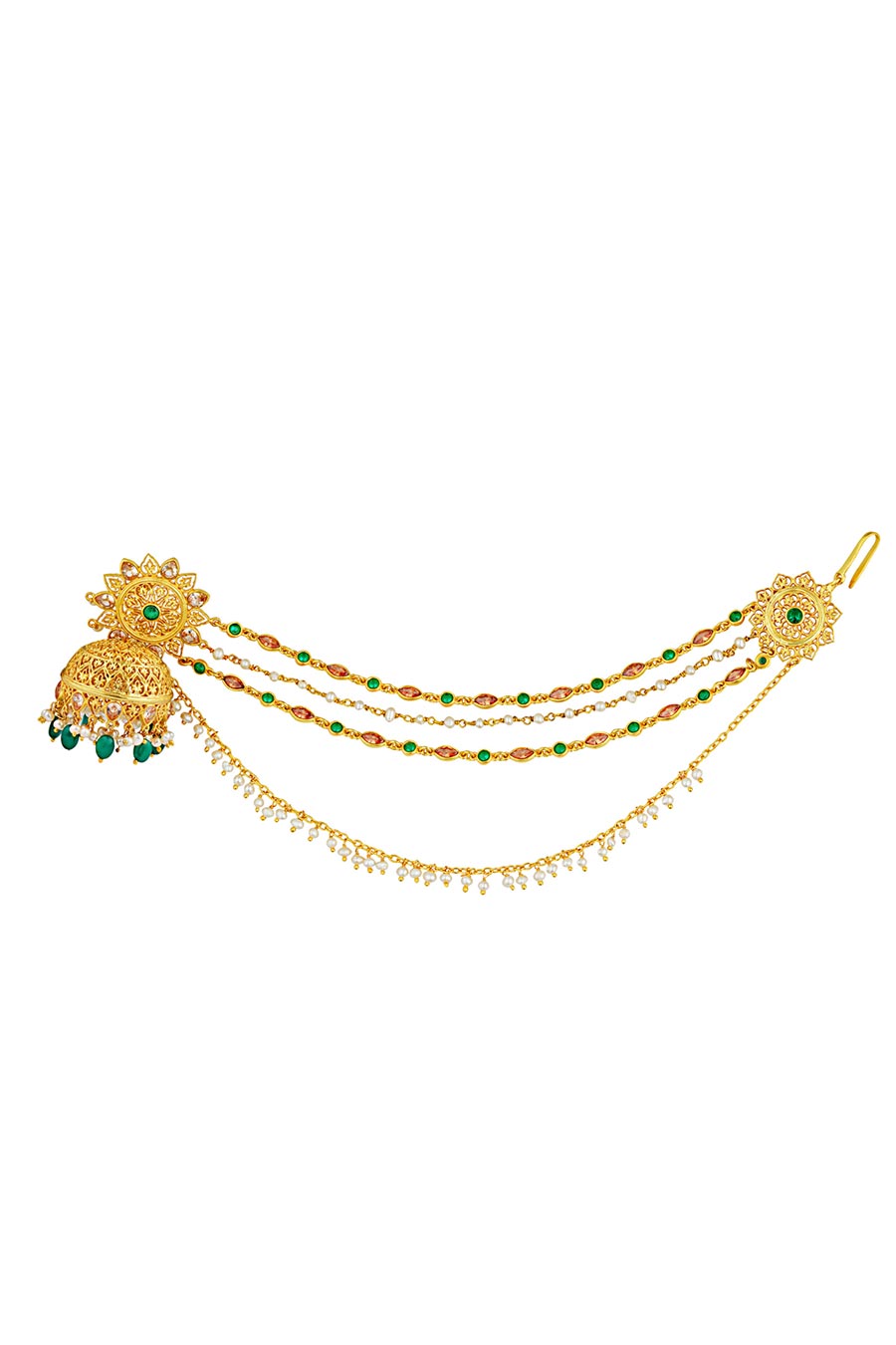 Nazakat Jhumka Earrings With Chains
