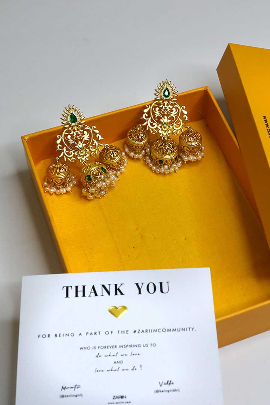 Sahana Gold Plated Earrings