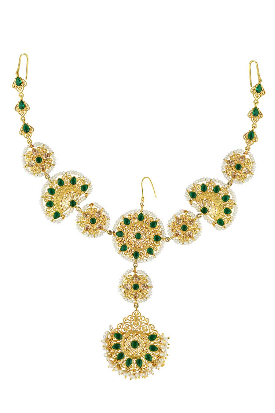 Aafreen Gold Plated Mathapatti Maang Teeka