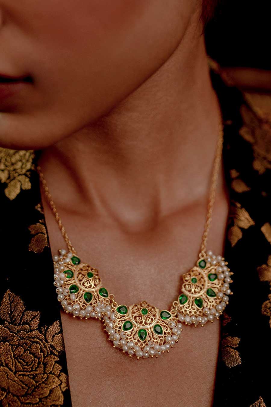 Sunayna Gold Plated Necklace