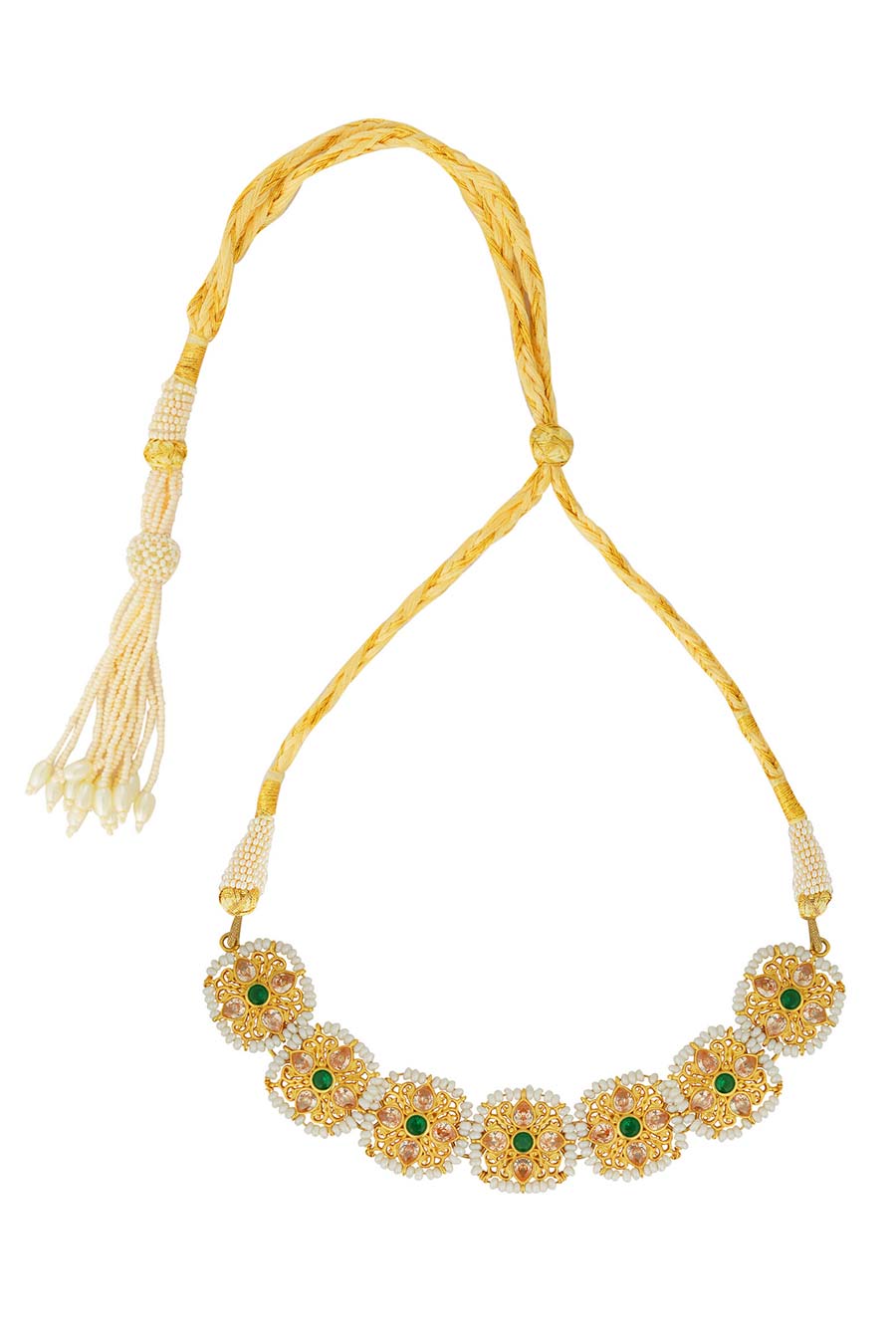 Begum Gold Plated Choker Necklace