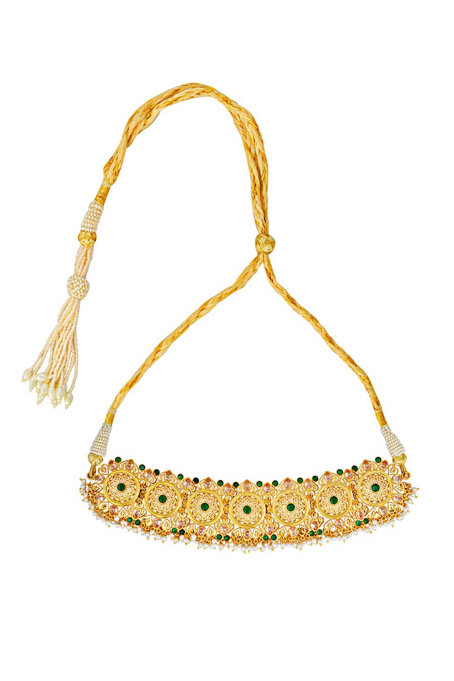 Jharoka Gold Plated Choker Necklace