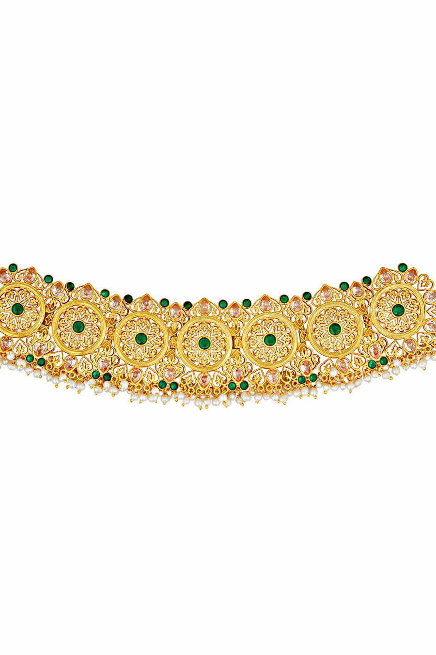 Jharoka Gold Plated Choker Necklace
