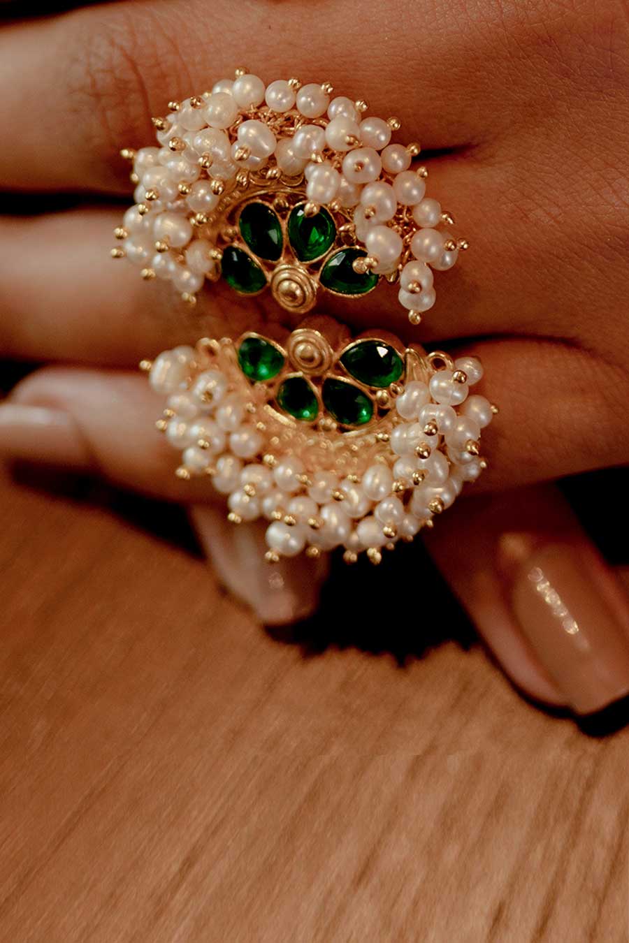Gul-Mohar Gold Plated Ring