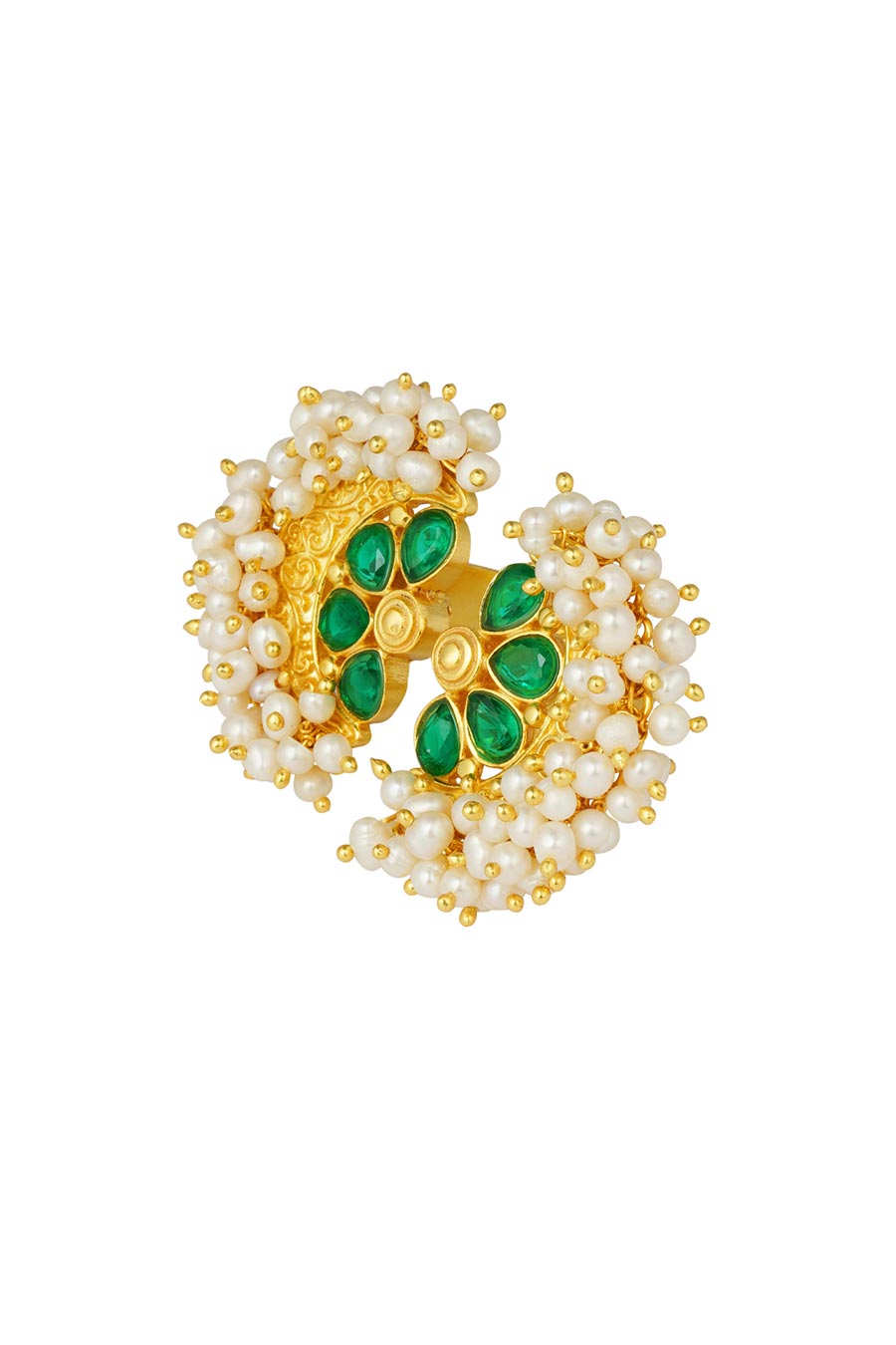 Gul-Mohar Gold Plated Ring
