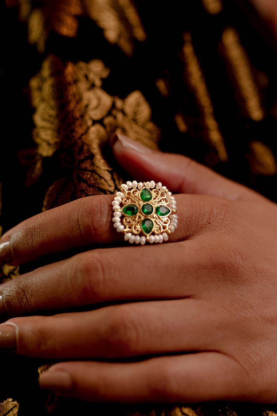 Mariam Gold Plated Ring