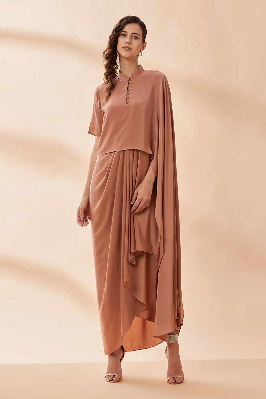 Molten Gold Loop Dress