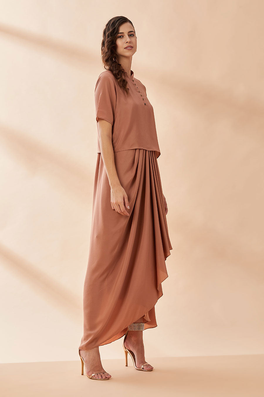 Molten Gold Loop Dress