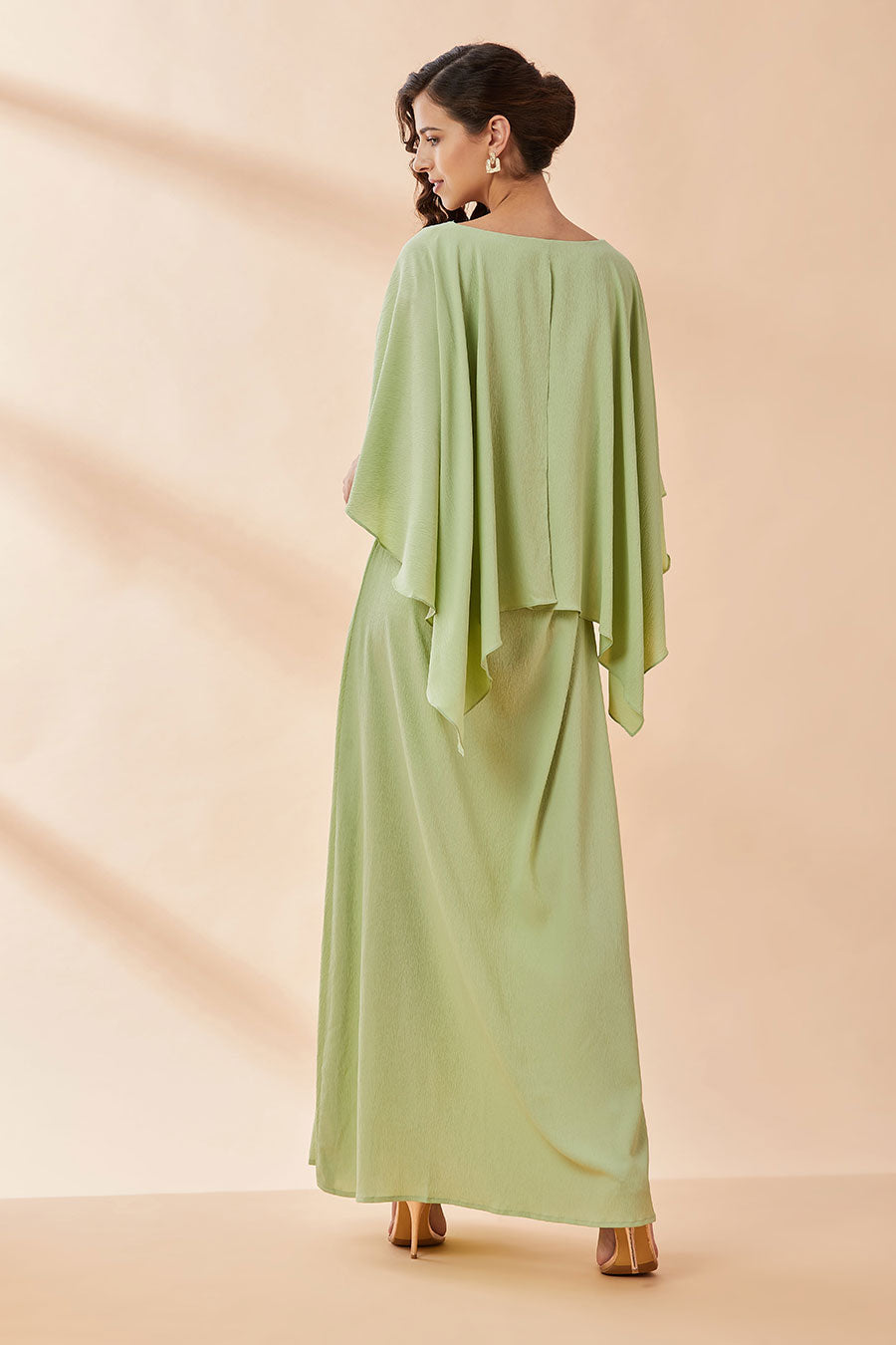 Lime Green Maxi Dress With Belt