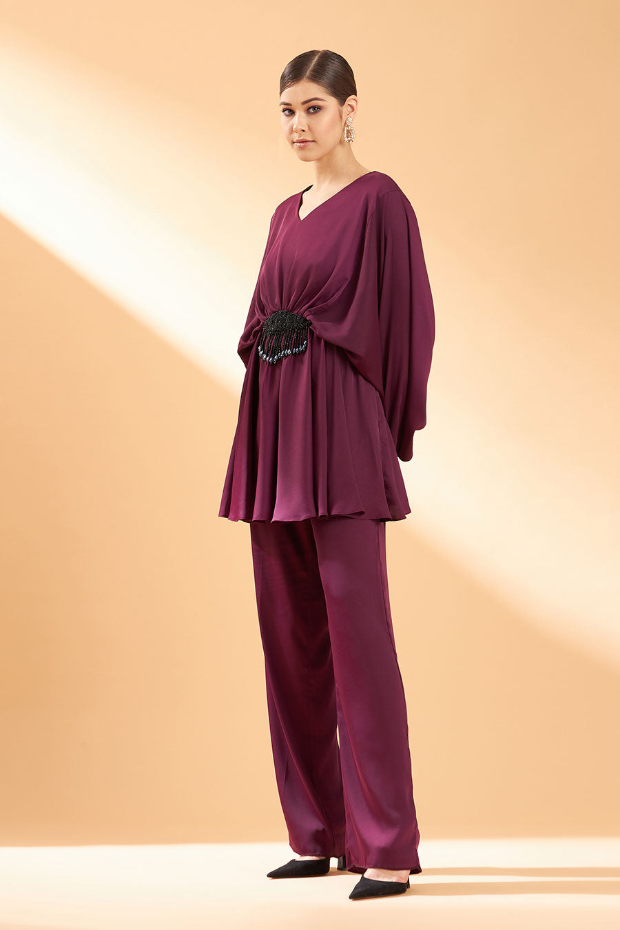 Mauve Satin Sasha Co-Ord Set