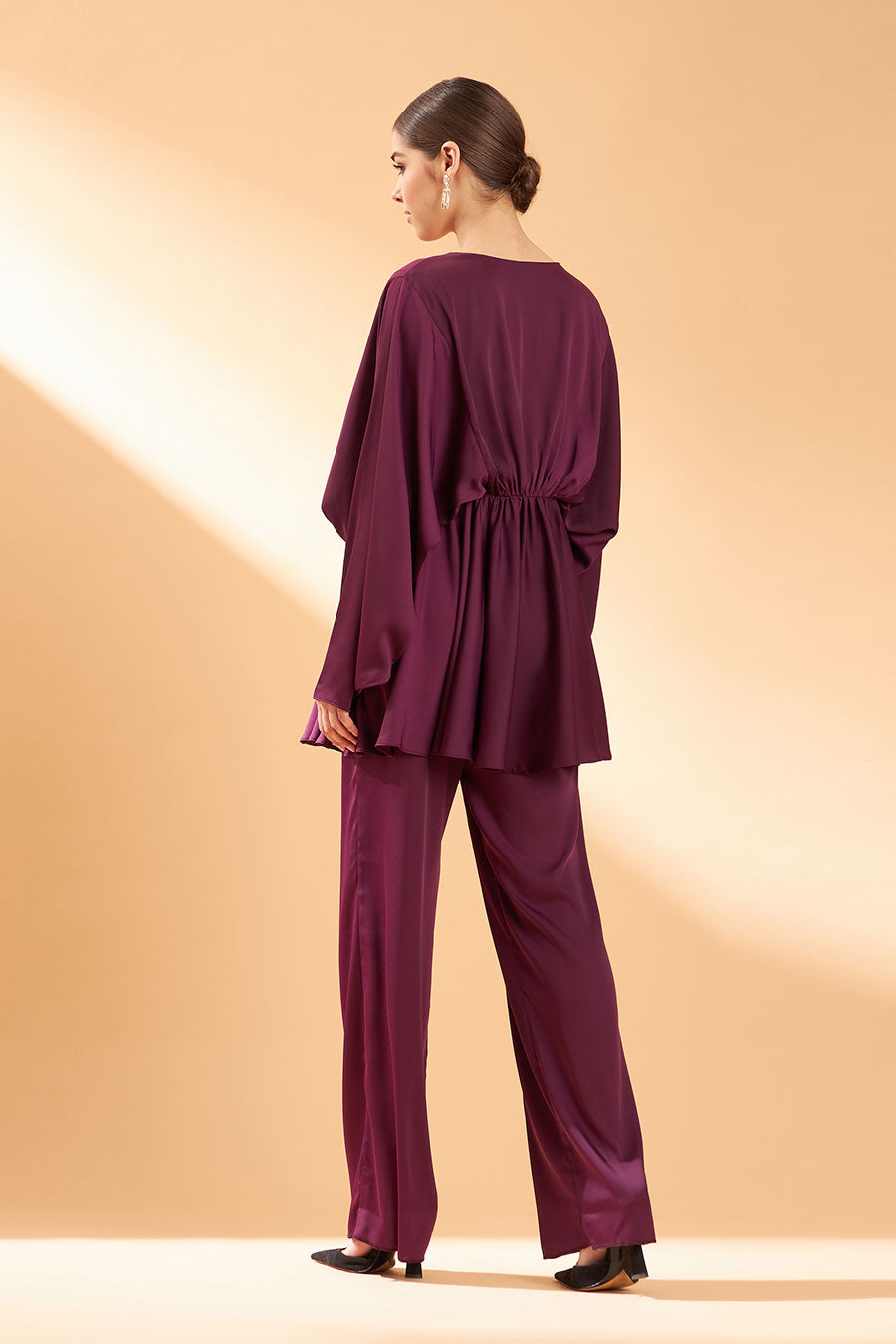 Mauve Satin Sasha Co-Ord Set