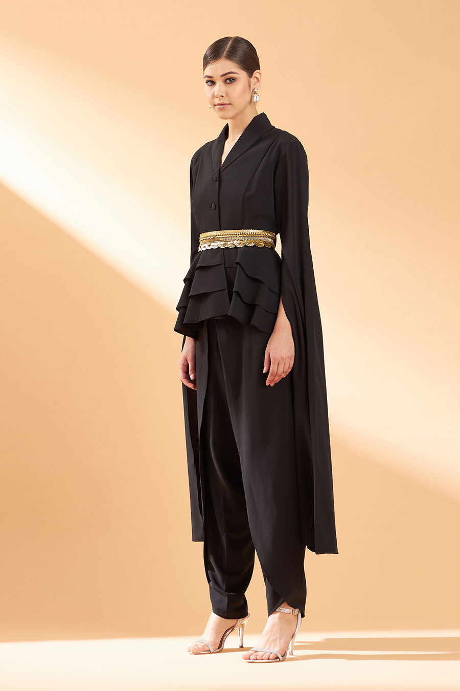 Black Noir Ornated Co-Ord Set