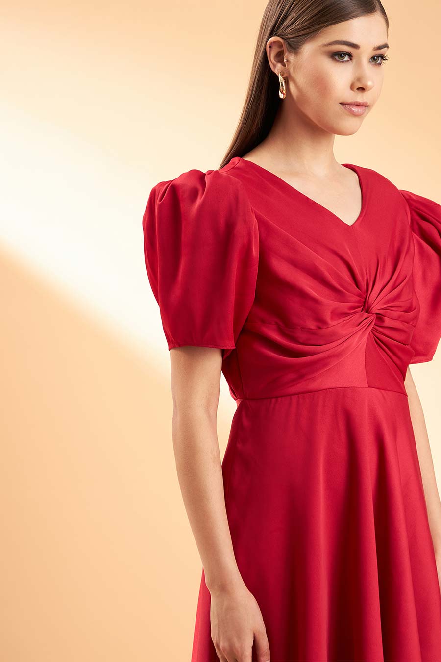 Scarlet Red Layered Dress