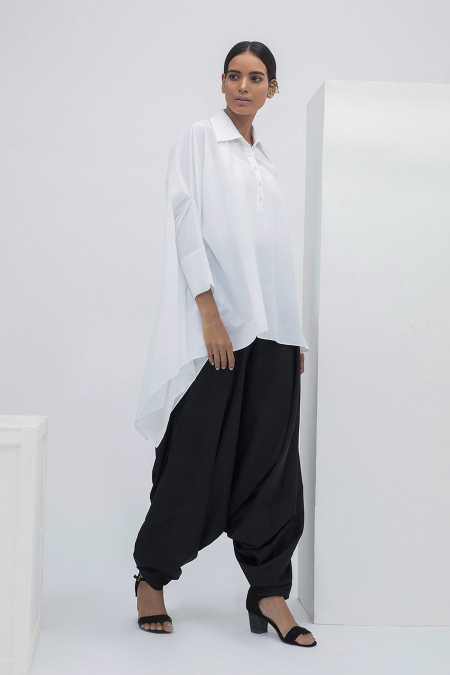 White Kaftan Tunic Top