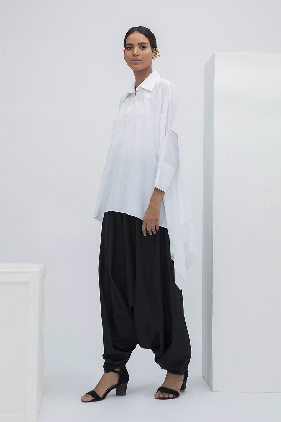 White Kaftan Tunic Top