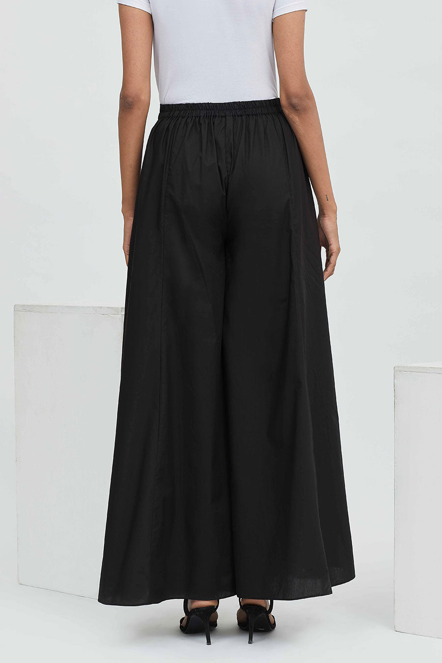 Black Layered Palazzo Pants