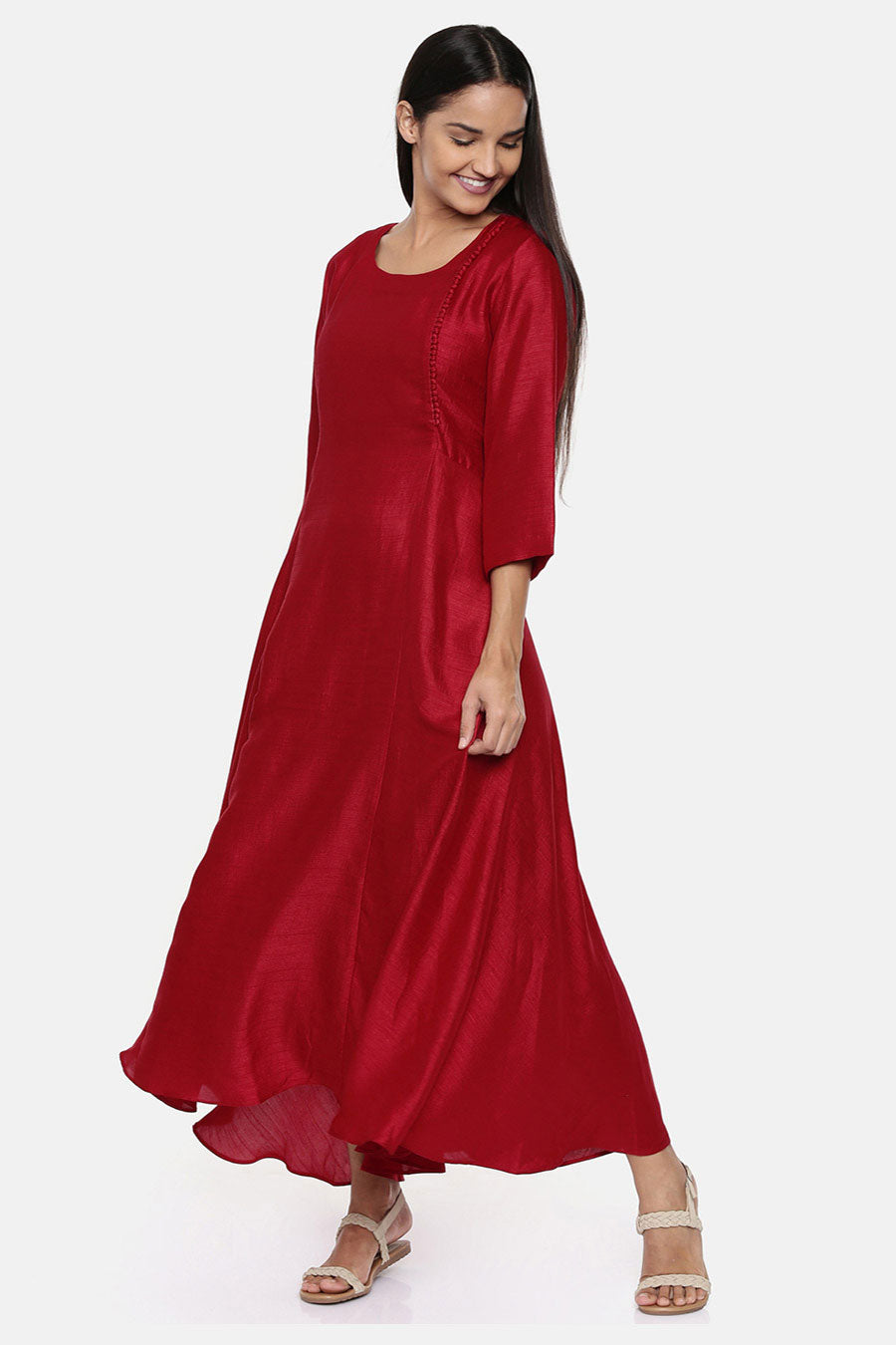 Red Panelled Dress