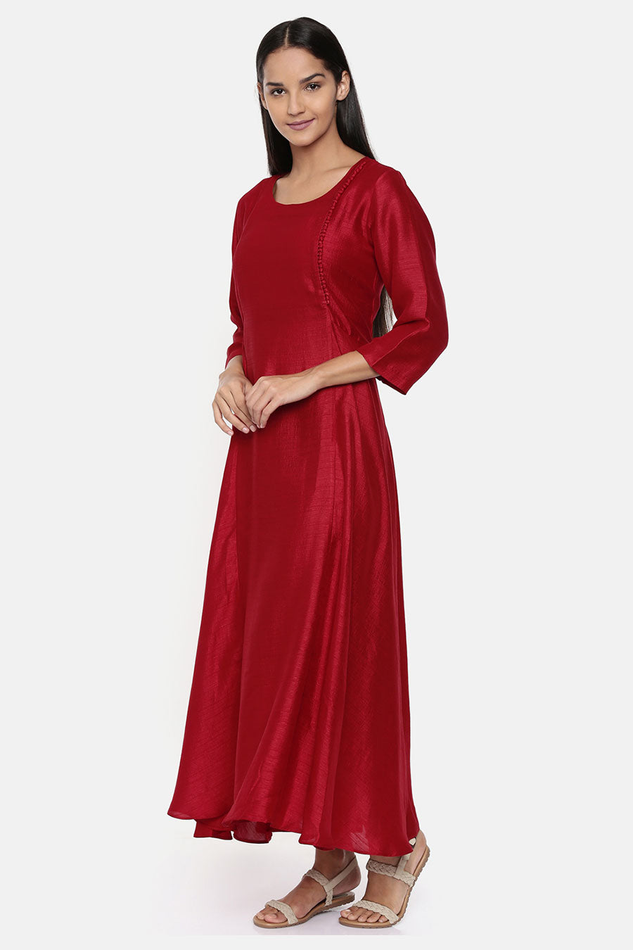 Red Panelled Dress