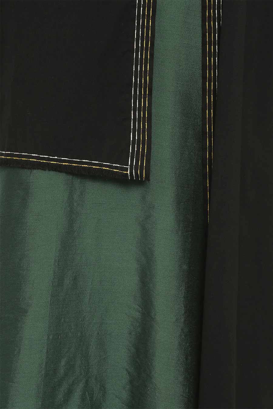 Black Embroidered Long Jacket
